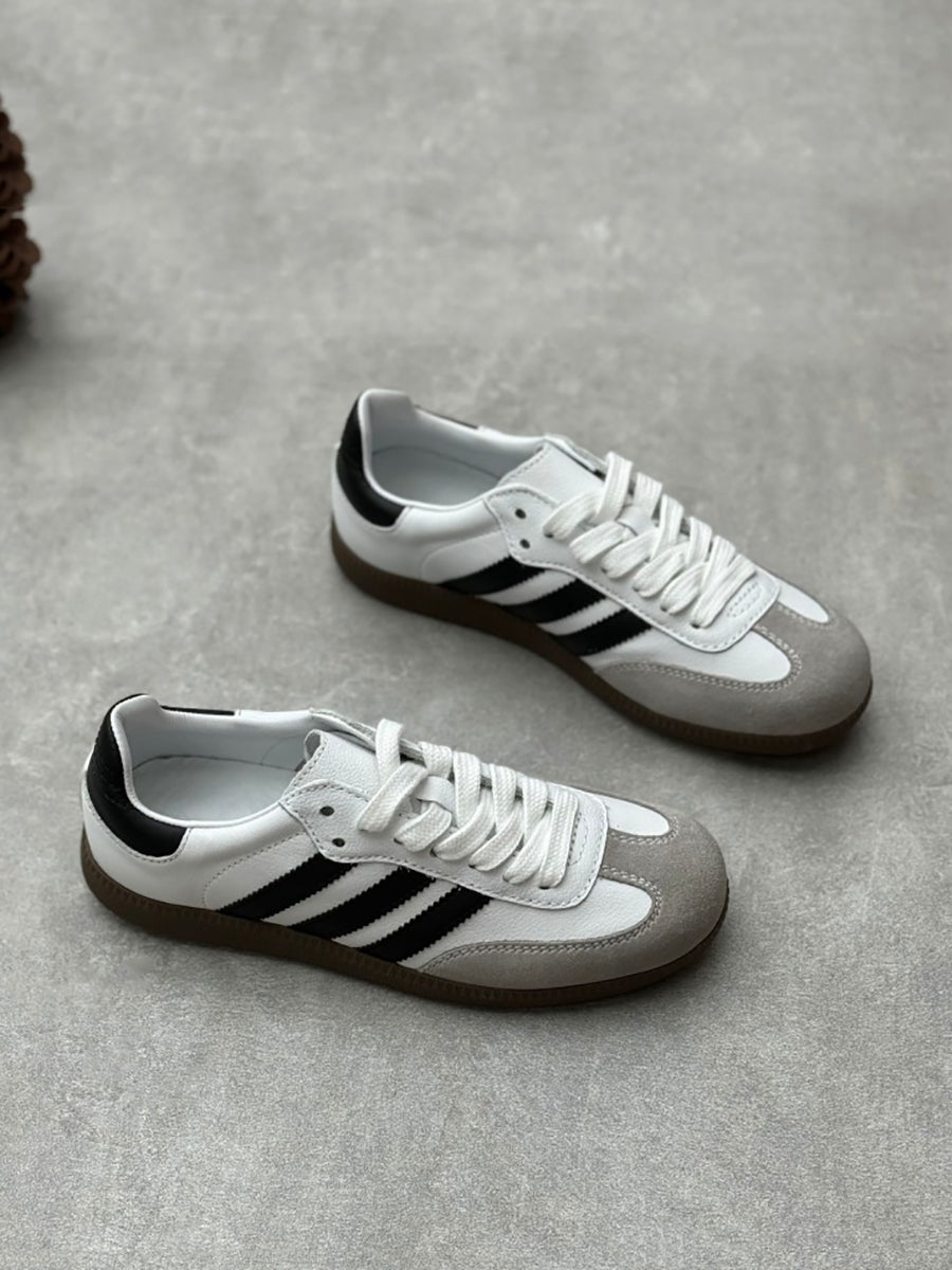 Women Casual Three Stripes Colorblock Shoes QN006 ZYXY