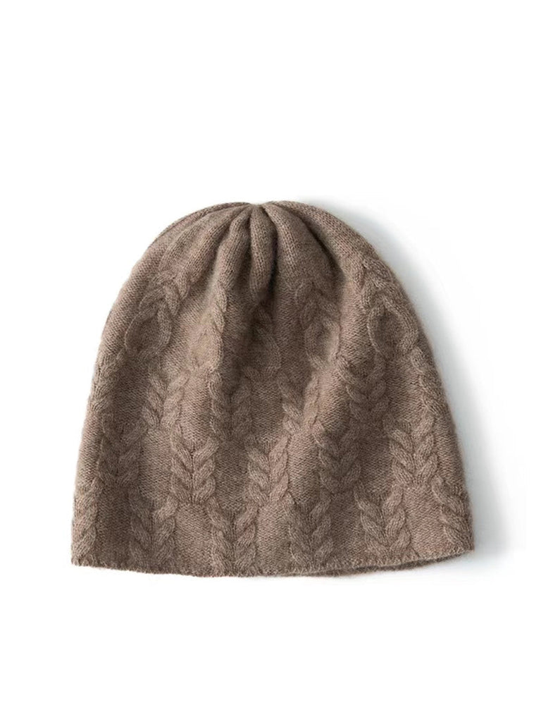 Winter Cable Knit Wool Warm Soft Hat QN001 BUYKUD