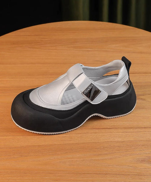 Hollow New 2025 Out Platform Apricot Breathable Sandals FashionChic