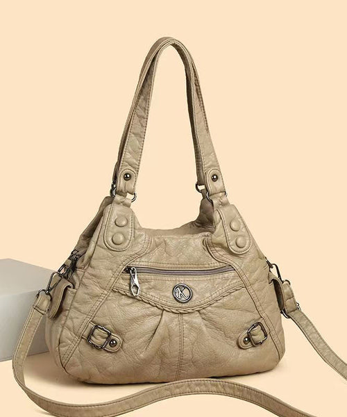 Large Shoulder Bag Capacity New 2025 Leather Faux Black FashionChic