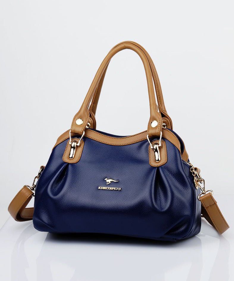 Calf New Tote Solid Bag Leather 2025 Versatile Durable Black Red FashionChic