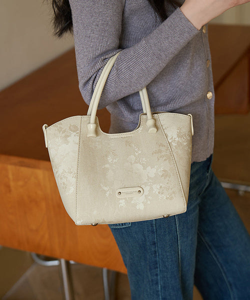 Apricot Tote Bag Fashion Capacity Print New Large 2025 FashionChic