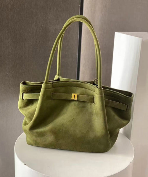 Shoulder Bag 2025 Capacity Large Green New Suede FashionChic