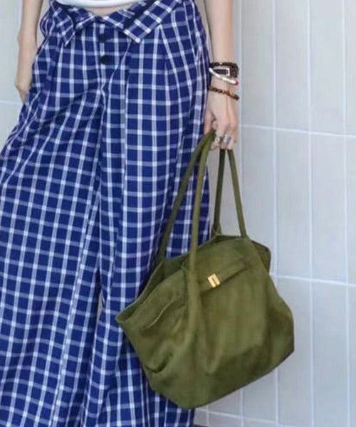 Shoulder Bag 2025 Capacity Large Green New Suede FashionChic