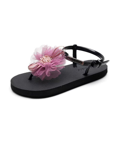 Vacation Flower Style Beach Flip Gray New 2025 Flops FashionChic