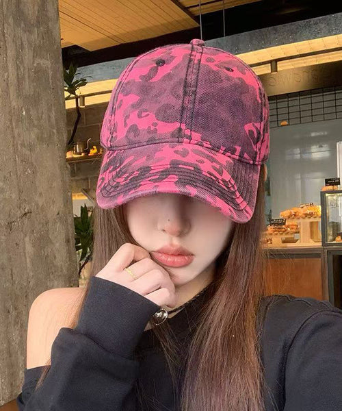 Print Versatile Hat Baseball 2025 New Leopard Rose Cap FashionChic