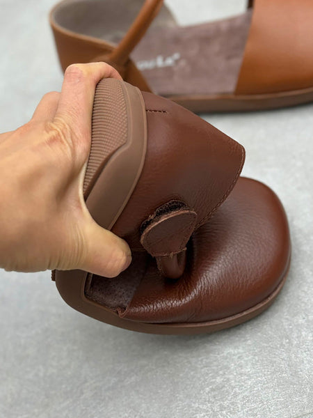 Leather Flat Genuine Women Color Pure Spring Shoes FashionChic