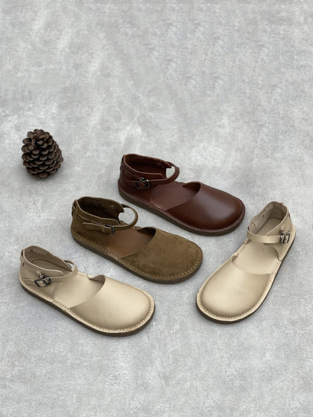 Leather Flat Women Summer Genuine Sandals FashionChic