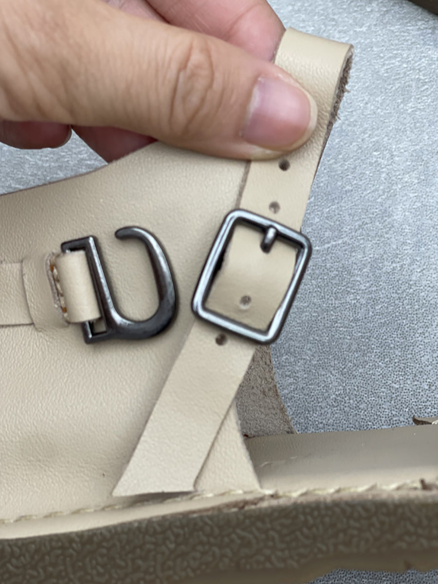 Leather Flat Women Summer Genuine Sandals FashionChic