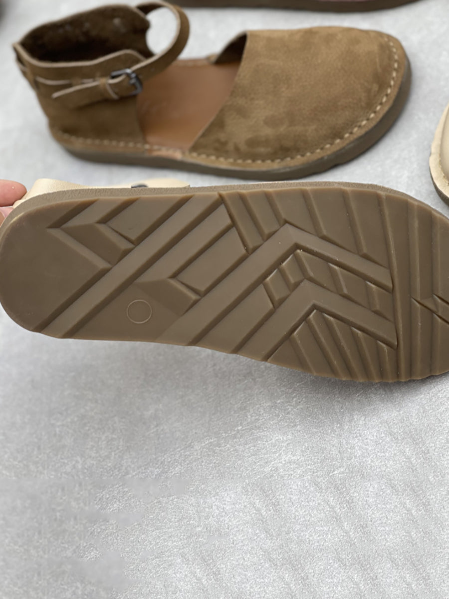 Leather Flat Women Summer Genuine Sandals FashionChic