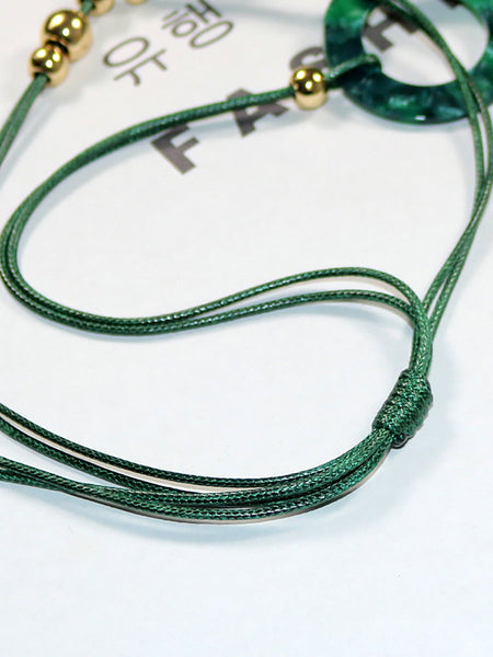 Pendant Wooden Women Necklace Casual Resin FashionChic