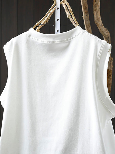 Shirt Women 100%Cotton Pure O-Neck Color Summer Casual FashionChic