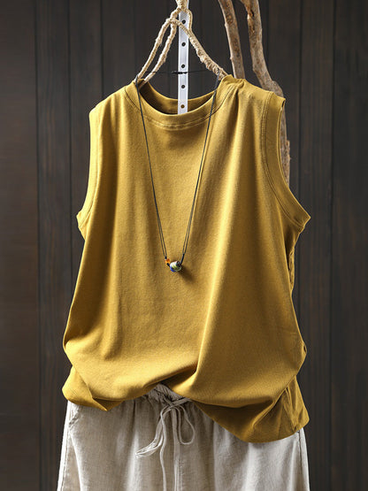 Shirt Women 100%Cotton Pure O-Neck Color Summer Casual FashionChic