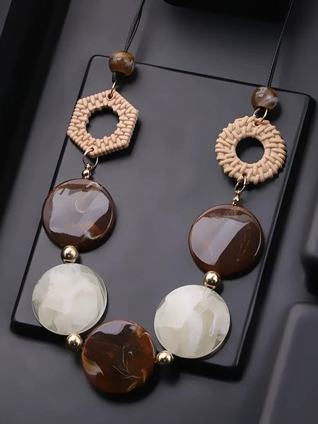 Resin Necklace Women Vintage Acrylic FashionChic