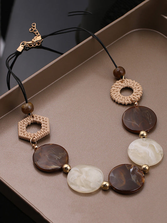 Resin Necklace Women Vintage Acrylic FashionChic