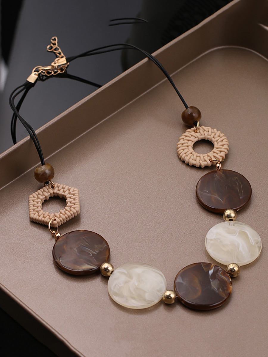 Resin Necklace Women Vintage Acrylic FashionChic
