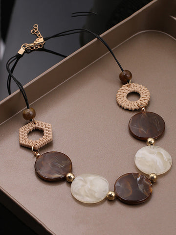 Resin Necklace Women Vintage Acrylic FashionChic