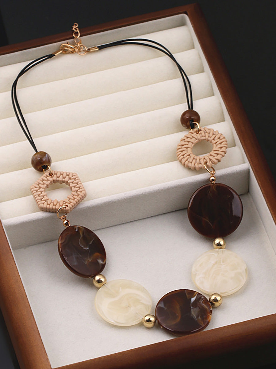 Resin Necklace Women Vintage Acrylic FashionChic