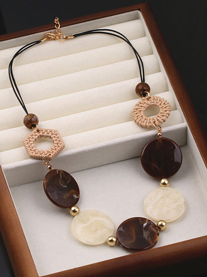 Resin Necklace Women Vintage Acrylic FashionChic