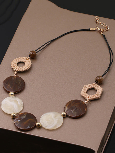 Resin Necklace Women Vintage Acrylic FashionChic