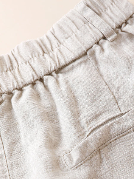 Summer Pants Pure Women 100%Linen Casual Color Fifth FashionChic