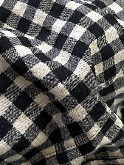 Summer V-Neck Dress Women Plaid Vintage FashionChic