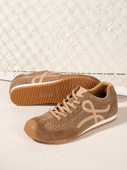 Genuine Men Sport Shoes Leather Breathable Vintage FashionChic