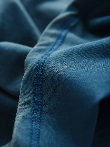 Summer 100%Cotton Women Shirt O-Neck Pure Color Casual FashionChic