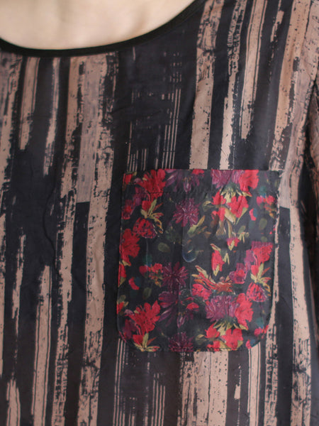 Summer Vintage O-Neck Stripe Women Suits Loose FashionChic