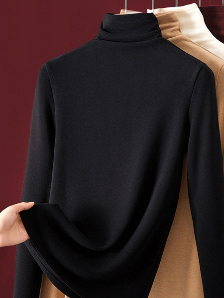 Knitted Turtleneck Autumn Sweater Casual Women FashionChic