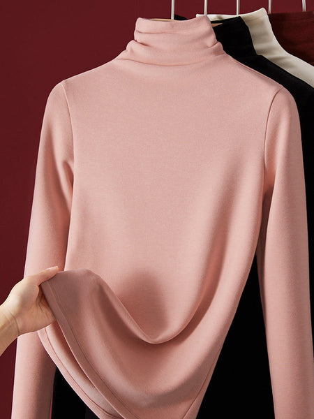 Knitted Turtleneck Autumn Sweater Casual Women FashionChic