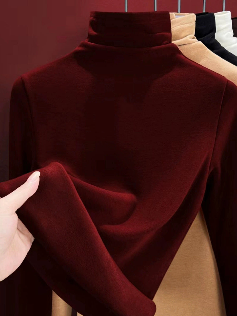 Knitted Turtleneck Autumn Sweater Casual Women FashionChic