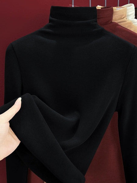 Knitted Turtleneck Autumn Sweater Casual Women FashionChic