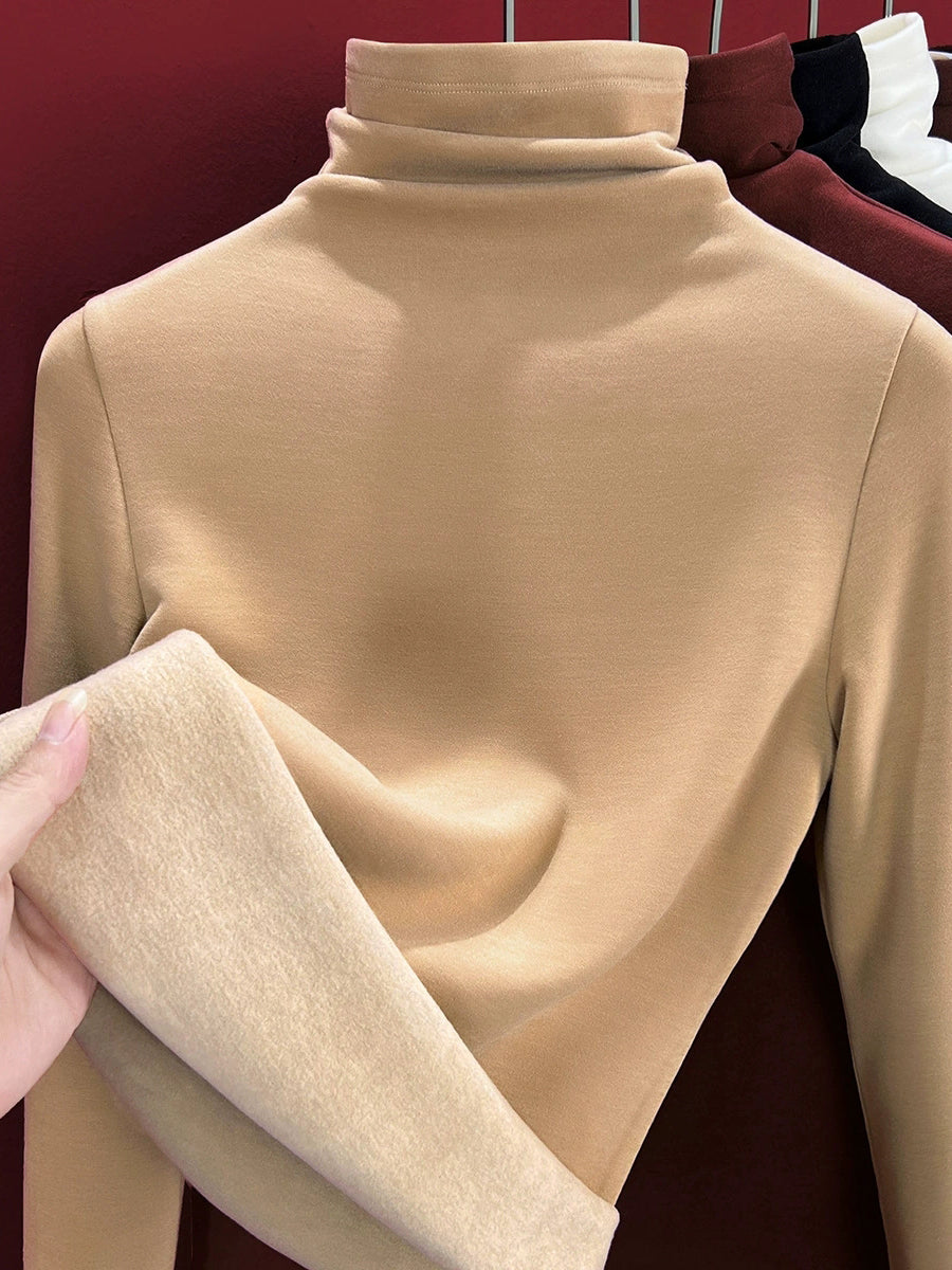 Knitted Turtleneck Autumn Sweater Casual Women FashionChic