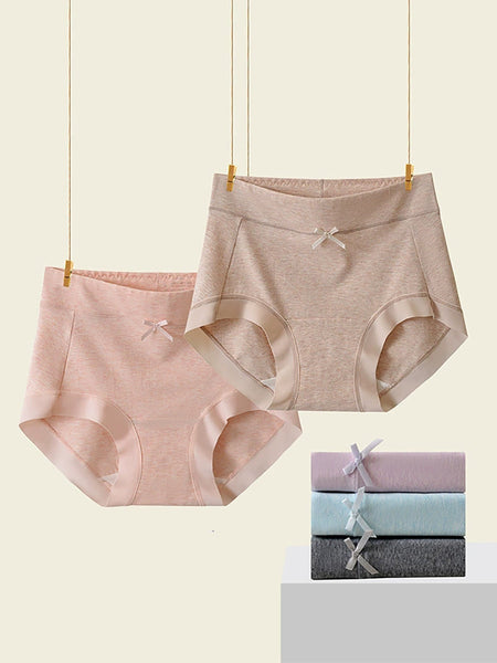 High Pieces Color Women Underwear Cotton Pure 5 Waist FashionChic