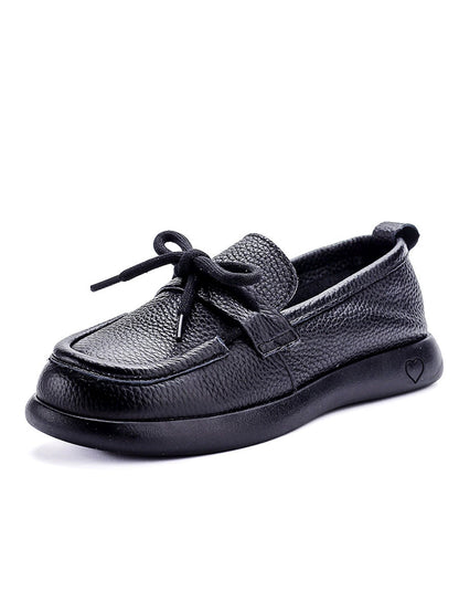 Vintage Shoes Leather Women Soft Flat Genuine FashionChic