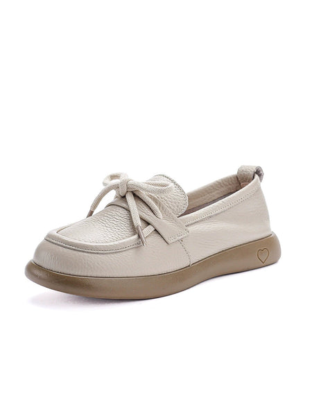 Vintage Shoes Leather Women Soft Flat Genuine FashionChic