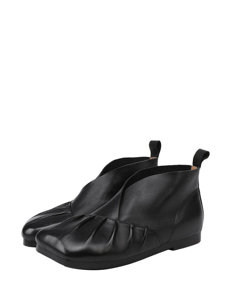 Spliced Shoes Leather Women Soft Autumn FashionChic