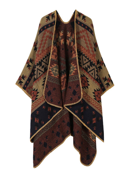 Warm Vintage Travel Geometric Women Shawl FashionChic