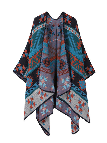 Warm Vintage Travel Geometric Women Shawl FashionChic