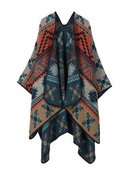 Warm Vintage Travel Geometric Women Shawl FashionChic