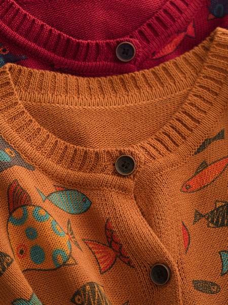 Fish Artsy Autumn O-Neck Sweater Cartoon Women FashionChic