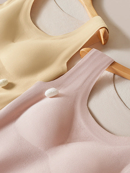 Pure U-Neck Base Vest Color Autumn Women Warm FashionChic