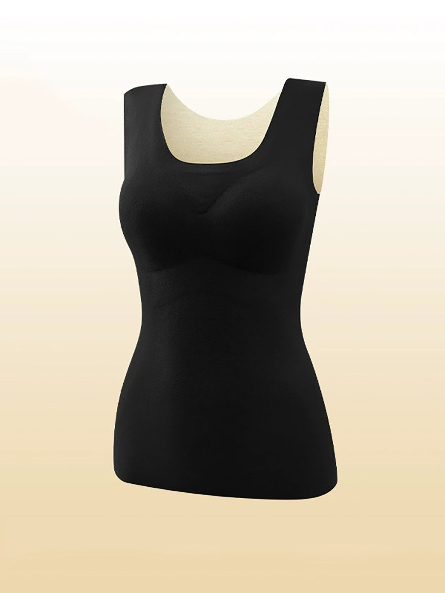 Pure U-Neck Base Vest Color Autumn Women Warm FashionChic