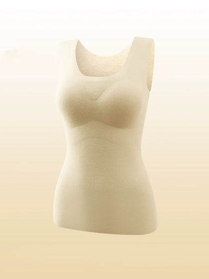 Pure U-Neck Base Vest Color Autumn Women Warm FashionChic