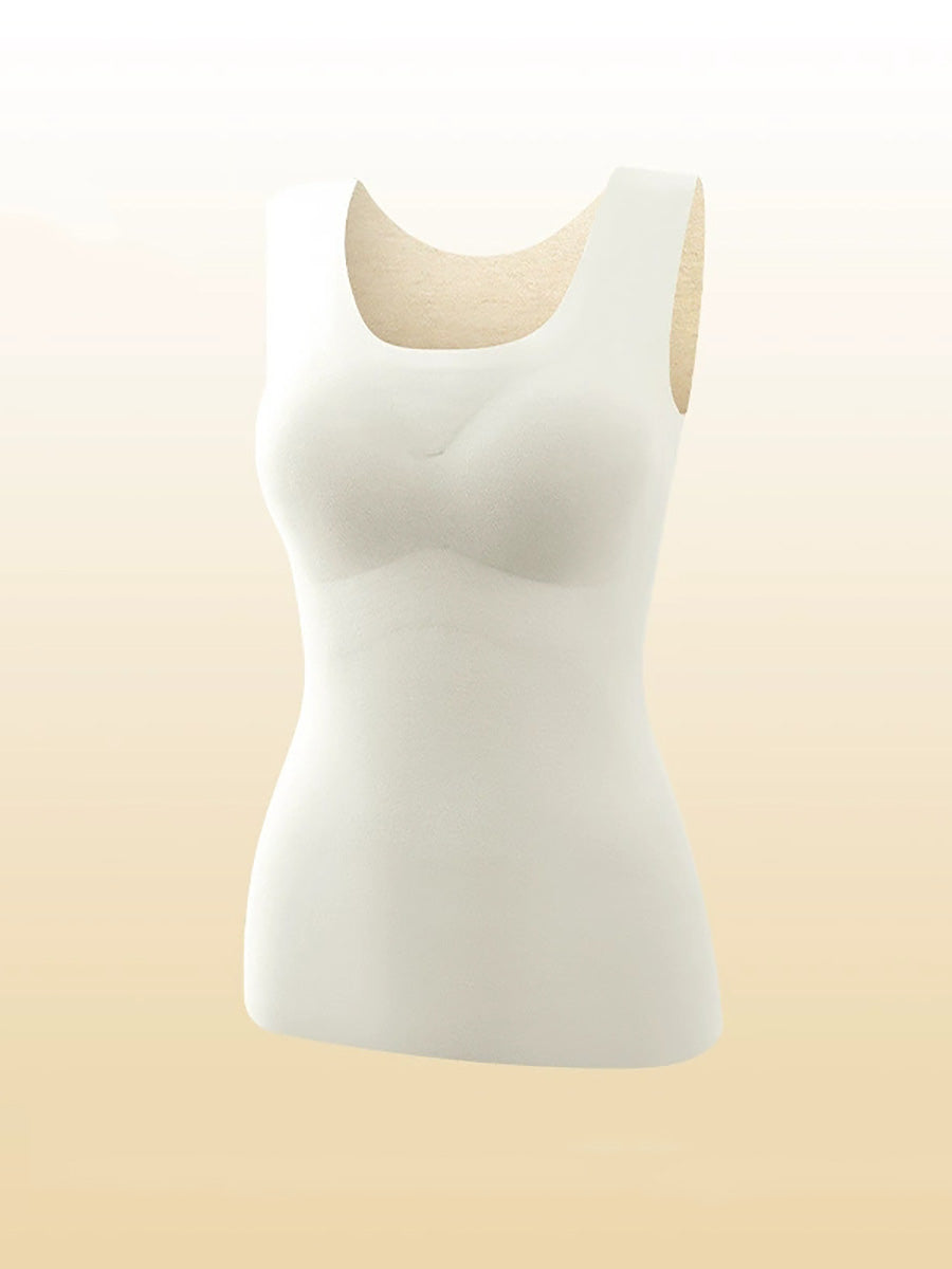 Pure U-Neck Base Vest Color Autumn Women Warm FashionChic