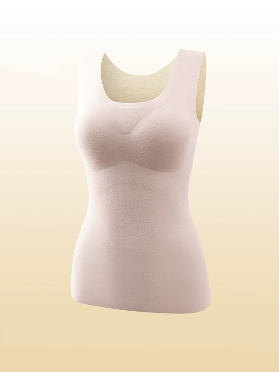 Pure U-Neck Base Vest Color Autumn Women Warm FashionChic