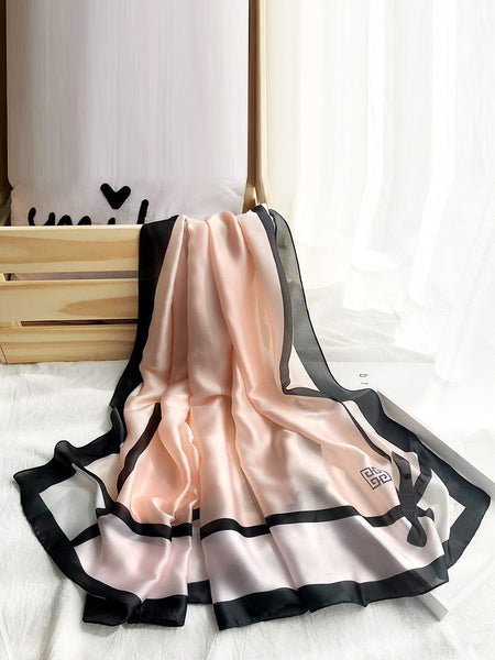 Women Colorblock Print Travel Shawl Scarf SC1037 Ada Fashion