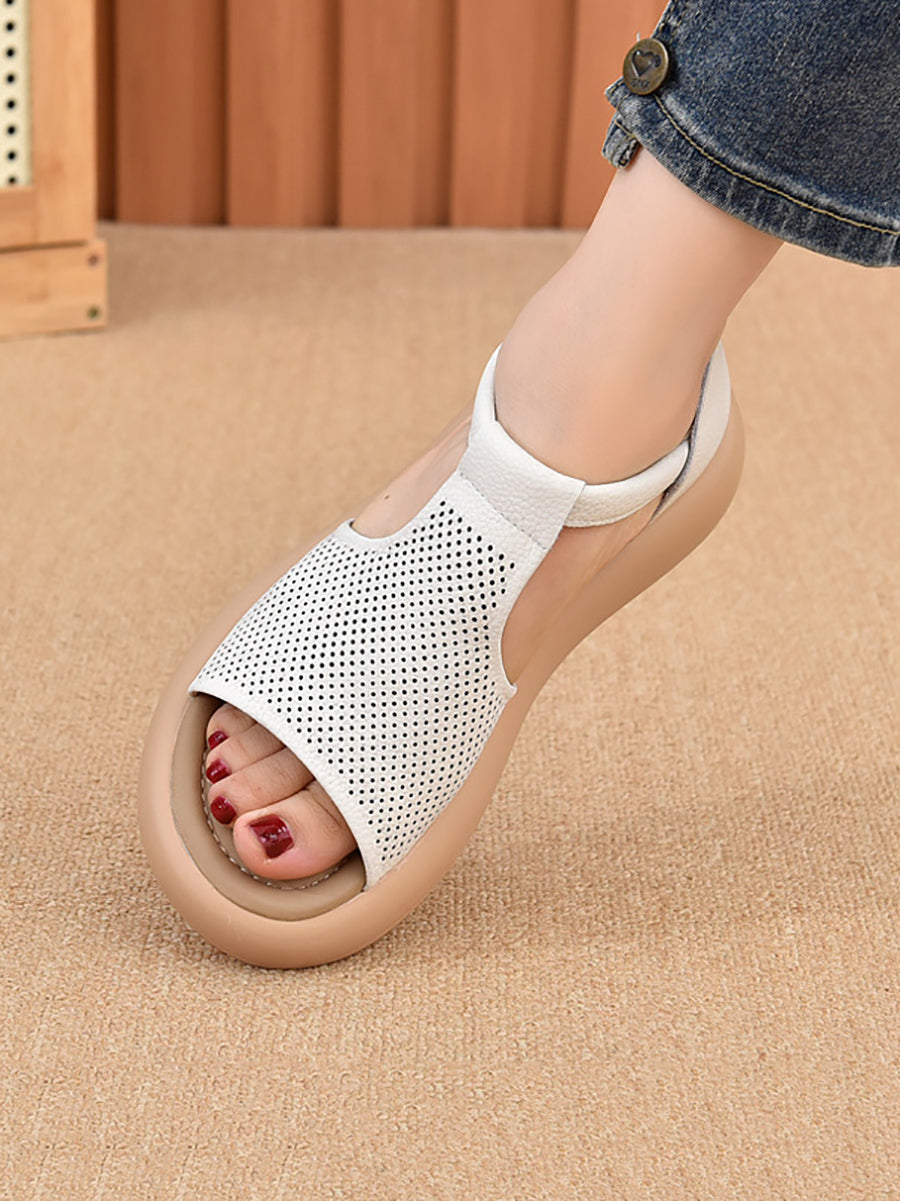 Summer Sandals Casual Leather Women Platfrom FashionChic