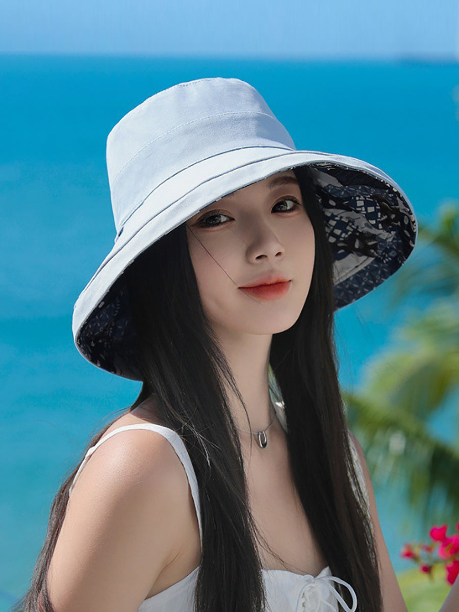 Women Casual Sunproof Dual-side Wearring Hat QW1037 Ada Fashion